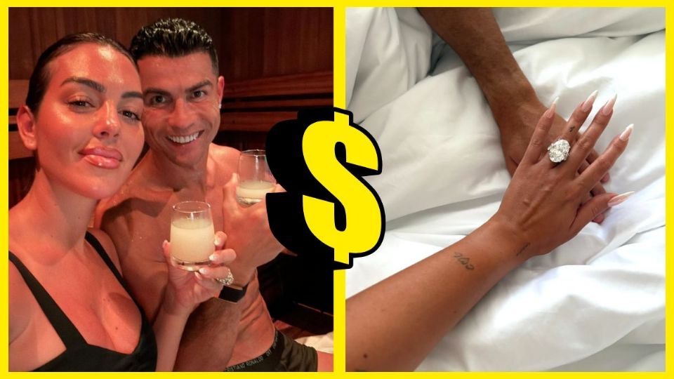 Este es el costo del lujoso anillo de compromiso que Cristiano Ronaldo le dio a Georgina Rodríguez