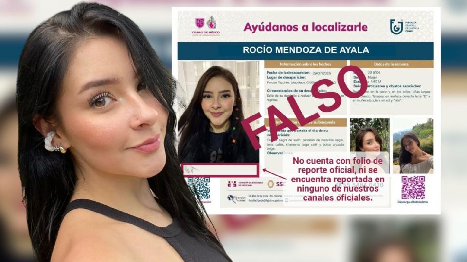 La noticia era falsa y las imágenes difundidas de la joven no pertenecían a Rocío, sino a una mujer llamada Antonia Osorio.