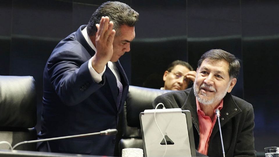 Gerardo Fernández Noroña y Alejandro Moreno.