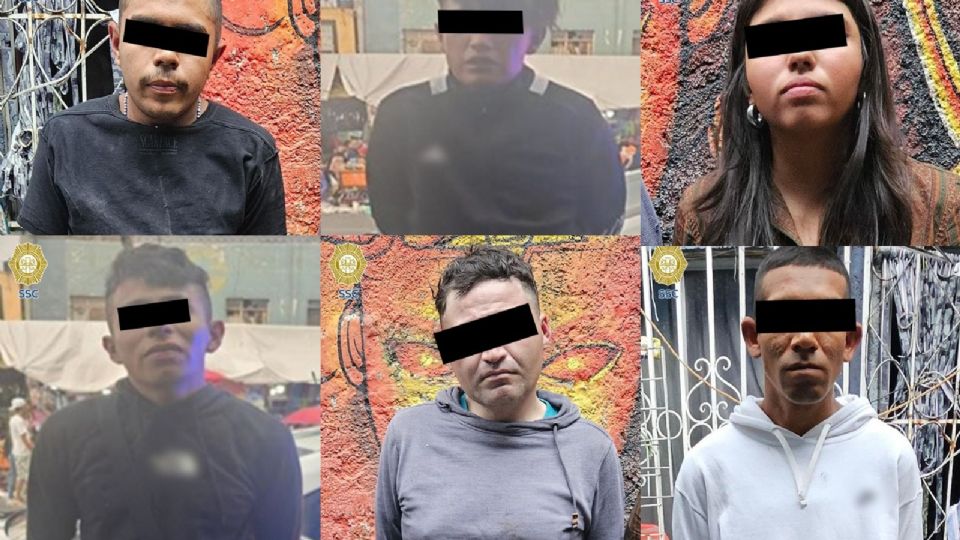 Detenidos en Barrio de Tepito.