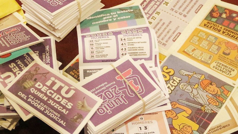 Acordeones de la elección judicial 2025.