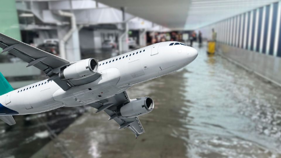 Las fuertes lluvias en CDMX obligaron al AICM a suspender operaciones, igual provocaron demoras y cancelaciones.