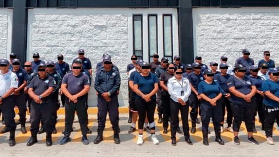 Policías de Chiapas.