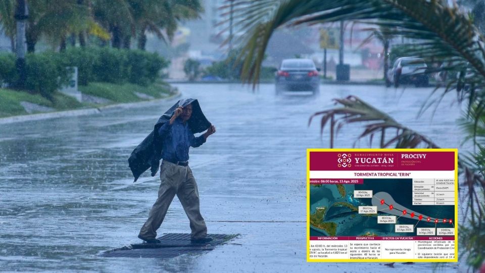 Tormenta tropical Erin: ¿afectará a Yucatán? Esta es su trayectoria