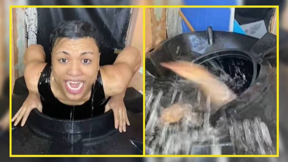 Smil King solía hacer retos en un tinaco de agua, uno de sus videos llamó la atención por simular su muerte