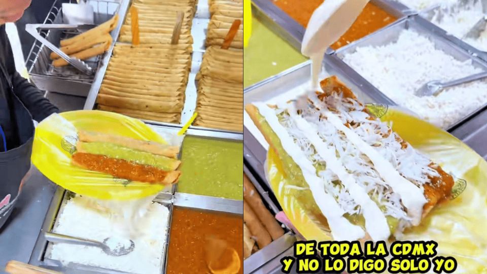 Puesto de flautas con sirloin o arrachera