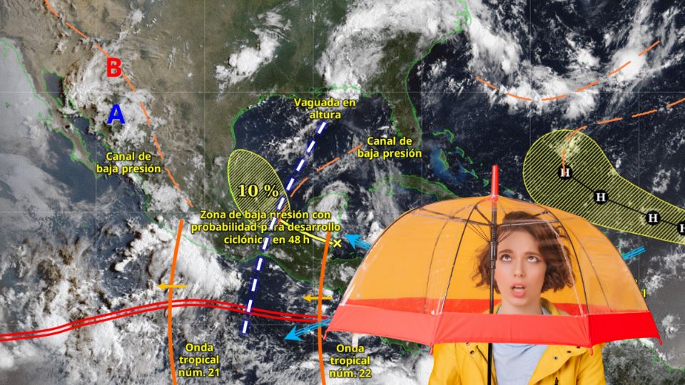 Mientras una baja presión dejará de afectar a Yucatán, esta es la trayectoria de la onda tropical Erin.