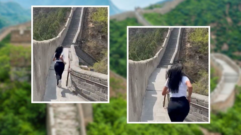 Sandra Anaya niega que esté de viaje en China y afirma que el video corresponde a un recuerdo de años atrás.