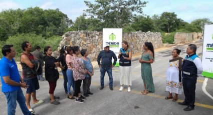 Llevamos justicia social para la gente con calles nuevas en comisarías del sur de Mérida: