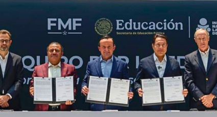 Campaña nacional contra el analfabetismo: FMF, LIGA MX, INEA y SEP impulsan educación para adultos