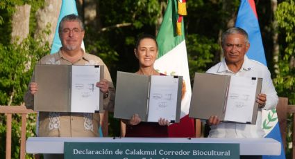 Gobiernos de México, Guatemala y Belice firman declaración de Calakmul