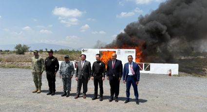 Incineran más de 600 kilos de droga en Nuevo León