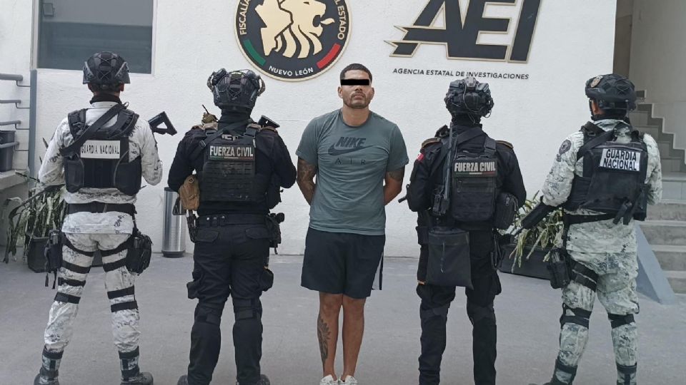 Guardia Nacional y Fuerza Civil participaron en la detención de un hombre acusado de homicidio calificado en Santa Catarina.