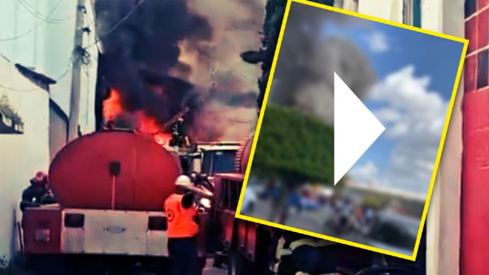 Se registra fuerte incendio en Iztacalco.