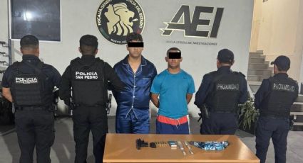 Capturan a dos hombres en Escobedo ligados a extorsiones en San Pedro
