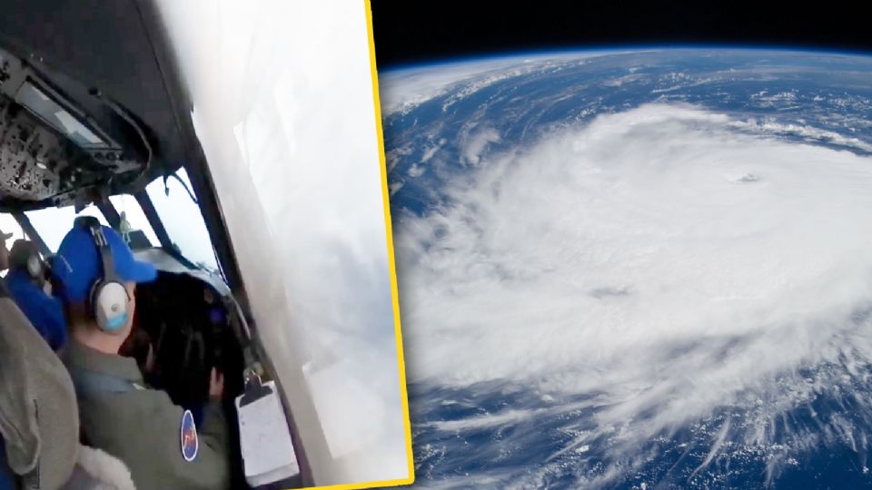 Así se ve por dentro el huracán Erin.