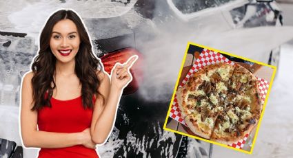 Esta es la pizzería oculta en CDMX que funciona dentro de un autolavado y debes descubrir