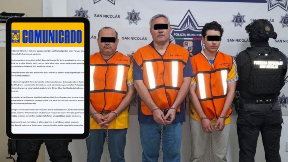 Tigres sanciona a aficionados tras los incidentes violentos ocurridos en el partido contra América.