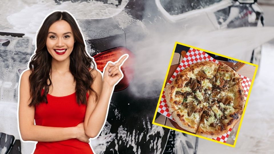 Conoce la pizzería secreta en CDMX que se encuentra dentro de un autolavado