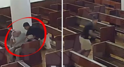 VIDEO | Joven roba celular dentro de una parroquia en la colonia Topo Chico, Monterrey