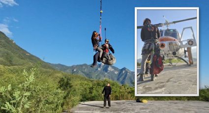 Rescatan a hombre que cayó mientras practicaba parapente en Sierra de Santiago