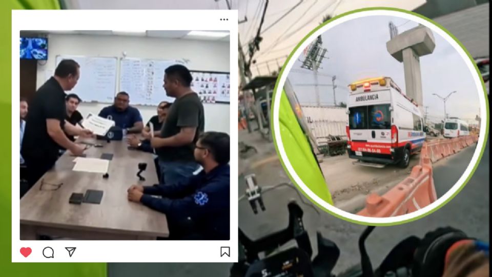 El motociclista fue reconocido por la empresa Mi Ambulancia con un kit de emergencia, un intercomunicador y un curso de primeros auxilios.