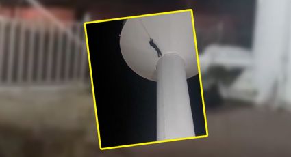 VIDEO | Hombre muere al caer de tanque de agua elevado en Chihuahua