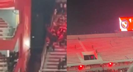 VIDEO | Hincha de la U de Chile es lanzado por fans de Independiente desde las gradas y sobrevive