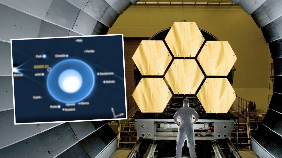 El telescopio James Webb descubre una nueva luna que orbita alrededor de Urano.