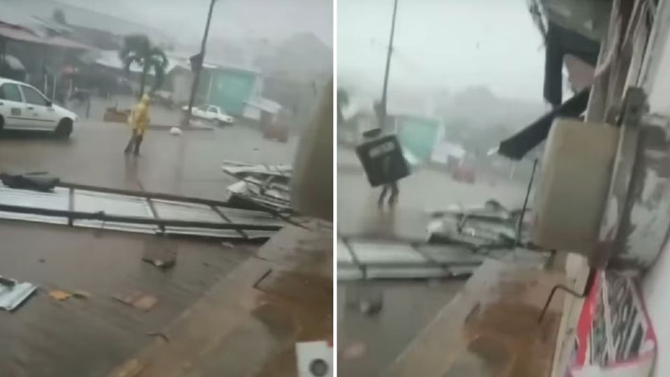 A hombre le cae tinaco en Guerrero y su video ya ha sido visto por más de 12 millones de personas.