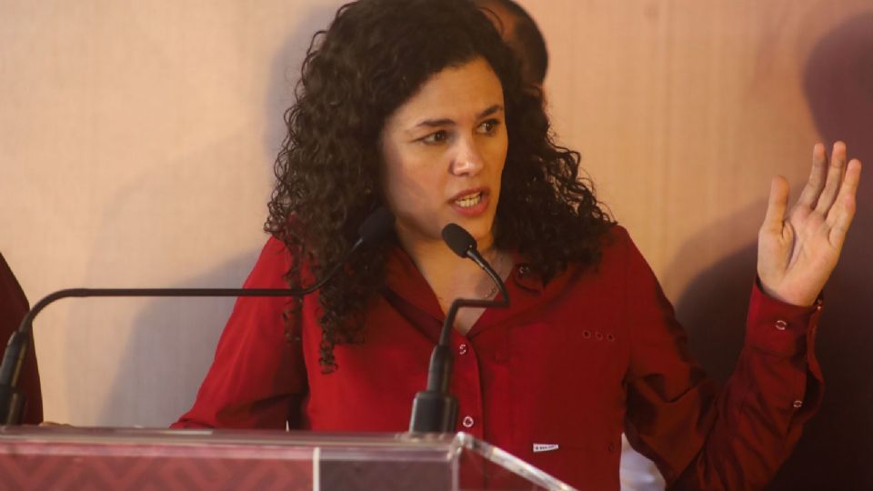 La presidenta nacional de Morena Luisa María Alcalde Luján.