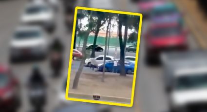 Así asaltan dos individuos en Canal de Churubusco a plena luz del día; alertan a autoridades