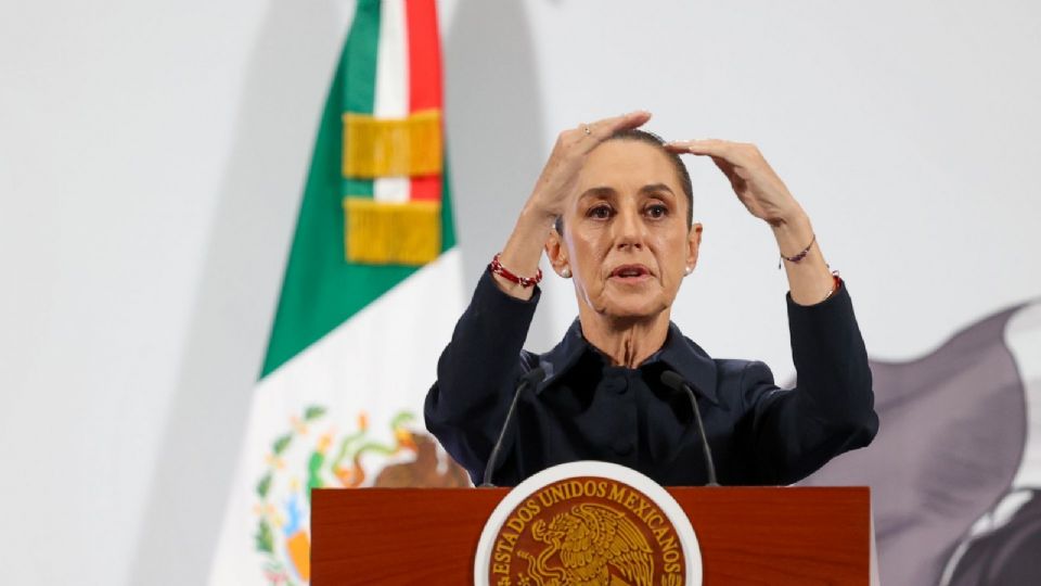 Claudia Sheinbaum Pardo, Presidenta de México, ofreció su Mañanera del Pueblo en Palacio Nacional.