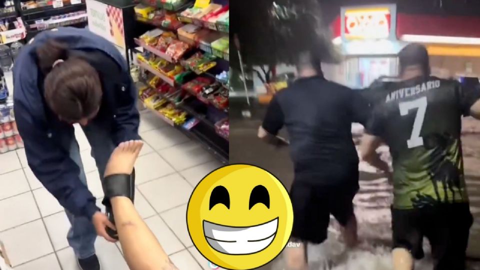 VIDEO | “Lord chanclazo” se hace viral por sufrir fuerte caída en OXXO