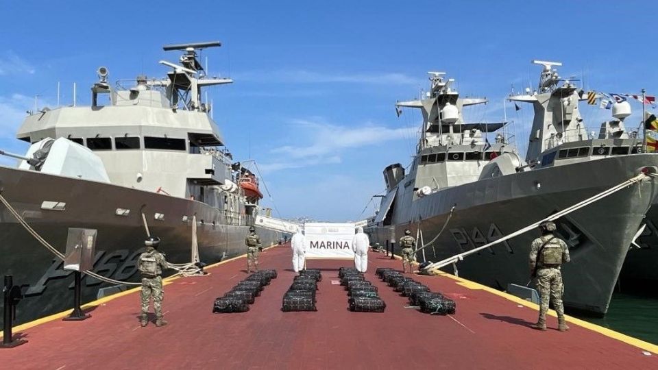 La Marina subrayó que estas acciones son parte de las operaciones de vigilancia marítima.