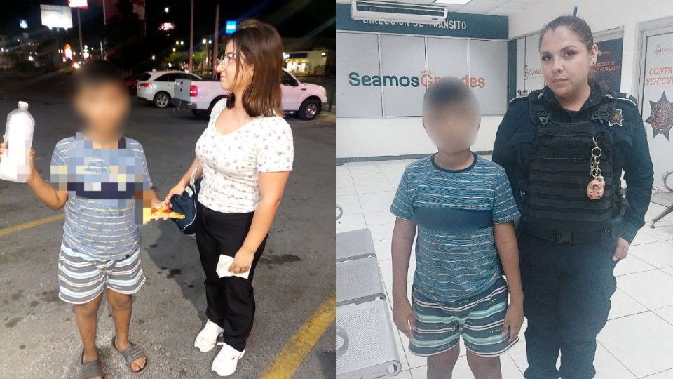 Policía de Guadalupe aseguró a un niño de 9 años que deambulaba solo tras salir de su casa en Juárez.
