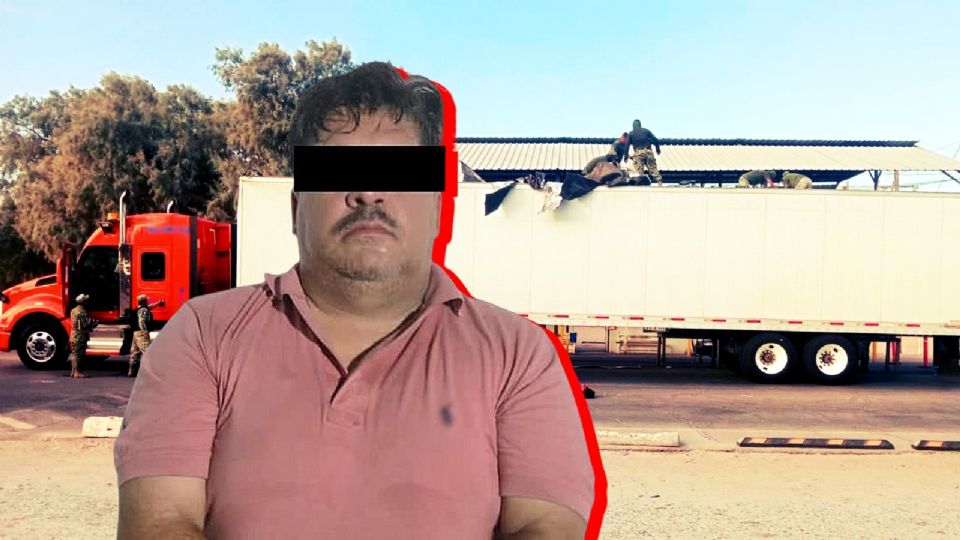 Detienen a conductor de tráiler que transportaba cocaína oculta.