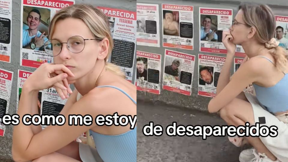 Influencer francesa causa polémica al criticar los carteles de desaparecidos en Guadalajara