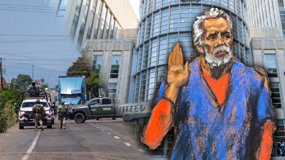 Ismael 'El Mayo' Zambada en la corte federal de Brooklyn, donde se declaró culpable de narcotráfico.