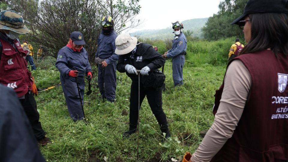 En el operativo metropolitano participaron más de 544  elementos y trabajadores de la Comisión de Búsqueda de Personas de la CDMX y del Edomex.