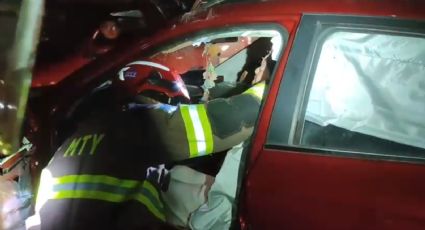 Choque deja un muerto y dos heridos en avenida Lincoln de Monterrey