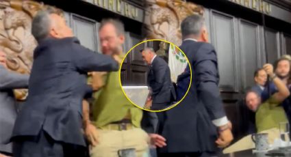 VIDEO | Así fue la agresión de Alito Moreno a trabajador del Congreso en pelea contra Noroña