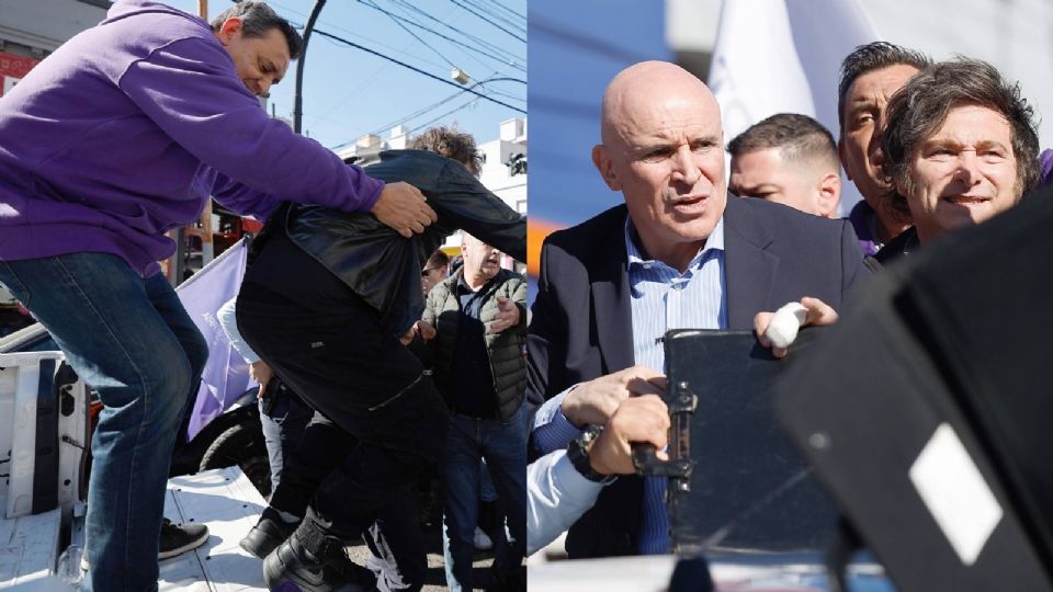 Javier Milei debió interrumpir su acto a la brevedad