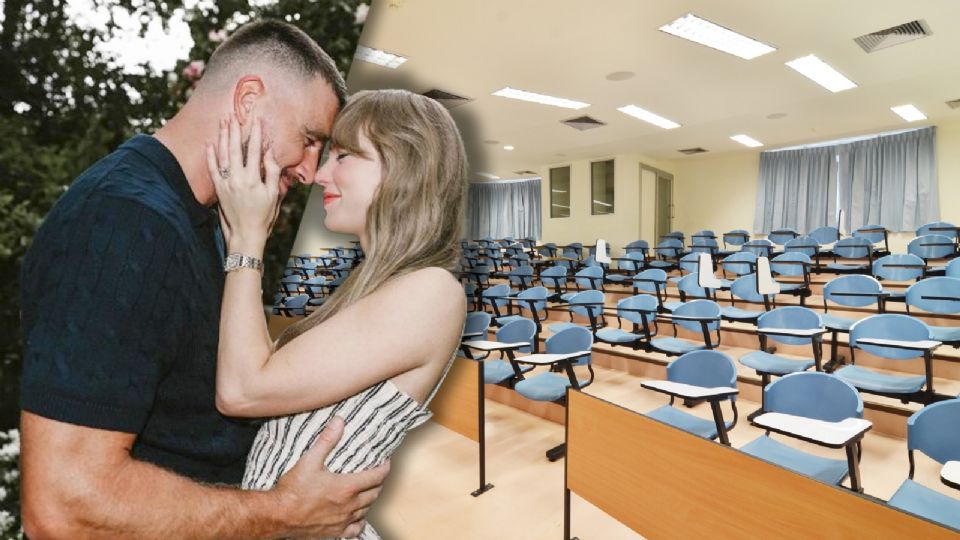 Profesor suspende examen por compromiso de Taylor Swift y Travis Kelce.
