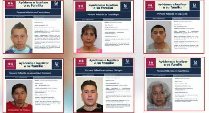Dan conocer fotoboletines de búsqueda de familia para identificar a personas fallecidas