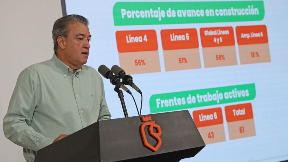 El secretario de Movilidad y Planeación Urbana, Hernán Villarreal Rodríguez habló este jueves de los avances en las obras del Metro.