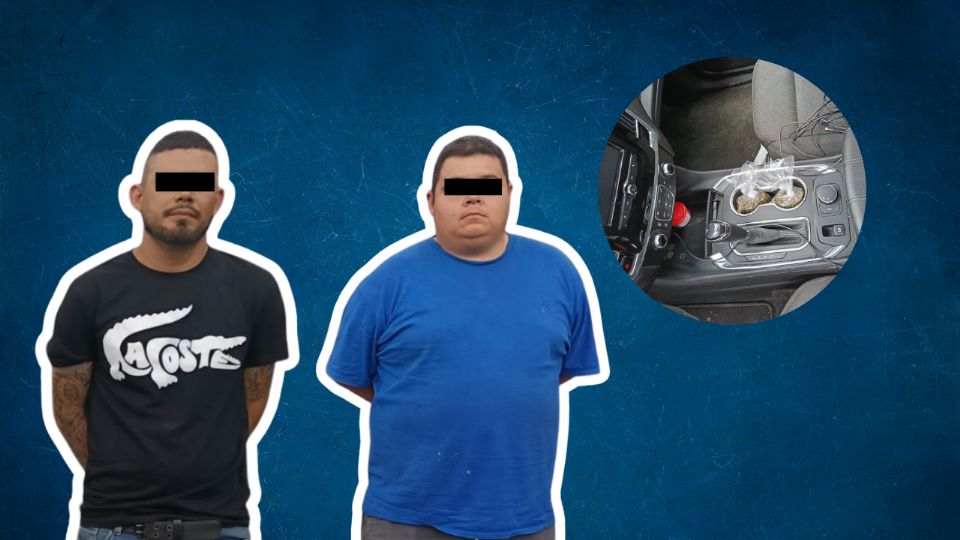 Policías de Monterrey detuvieron a dos hombres en la colonia Hidalgo con 59 envoltorios de presunta droga.