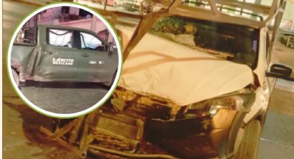 Choque en Escobedo entre camioneta militar y pick up deja cuatro lesionados