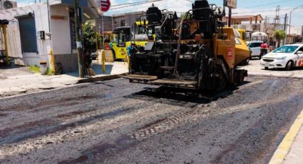 Guadalupe renueva pavimento en el centro de la ciudad con un 45% de avance
