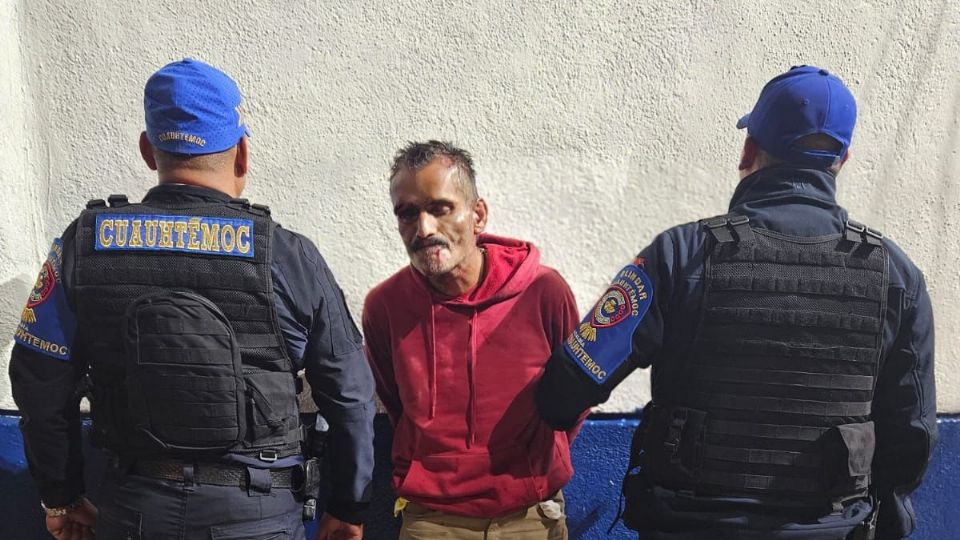Detienen a hombre por acoso y abuso sexual en la alcaldía Cuauhtémoc.